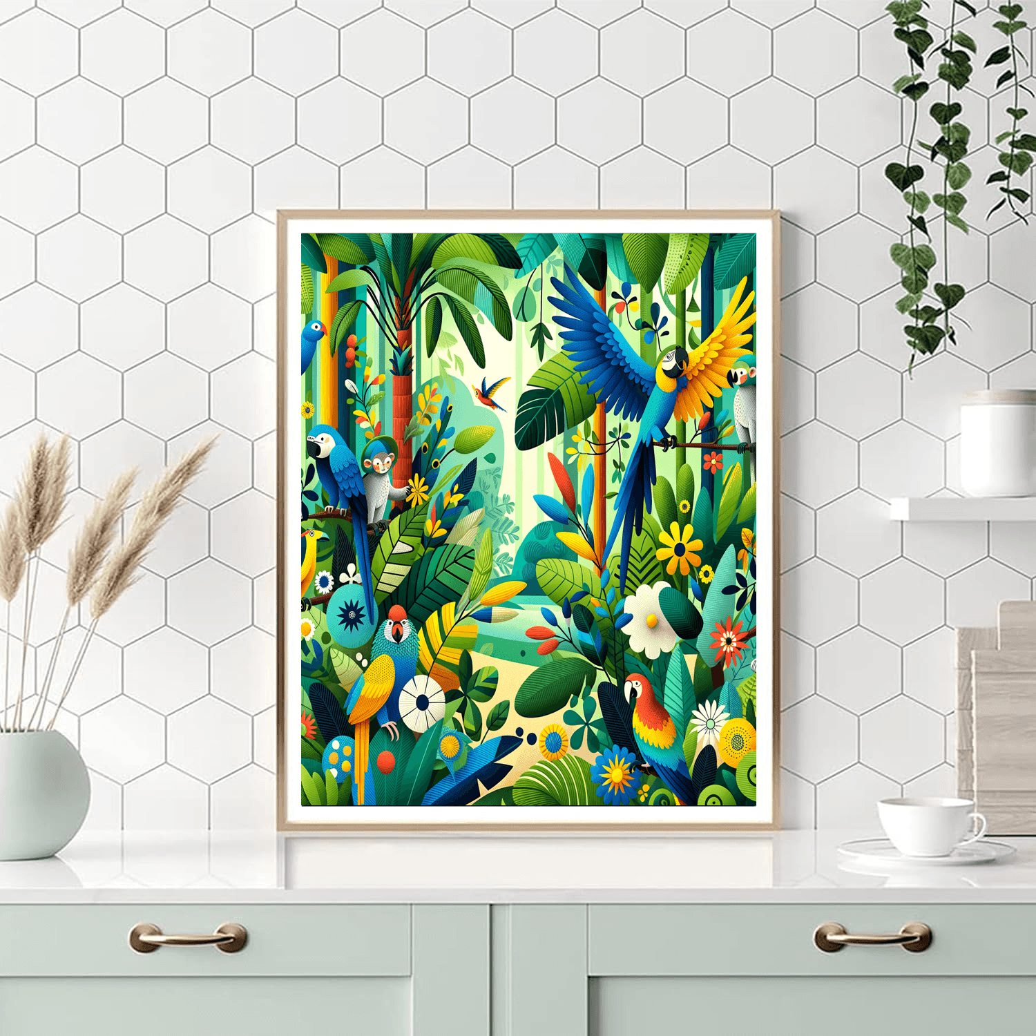 Joyful Rainforest Adventure Paint By Numbers