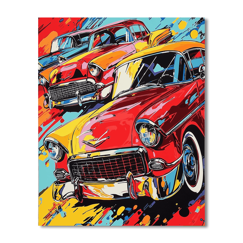 Lichtenstein Inspired Retro Adventure  Paint By Number