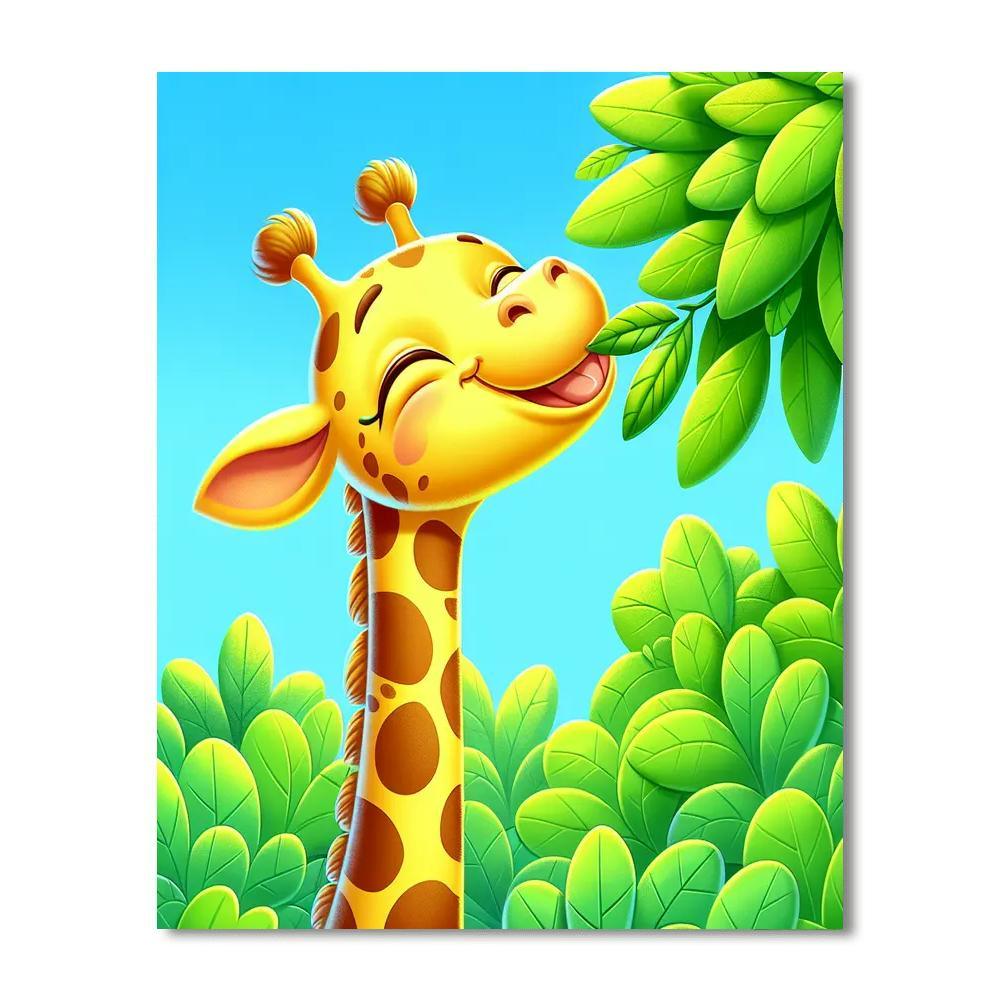 Gigglesome Giraffe Painting By Numbers Kit