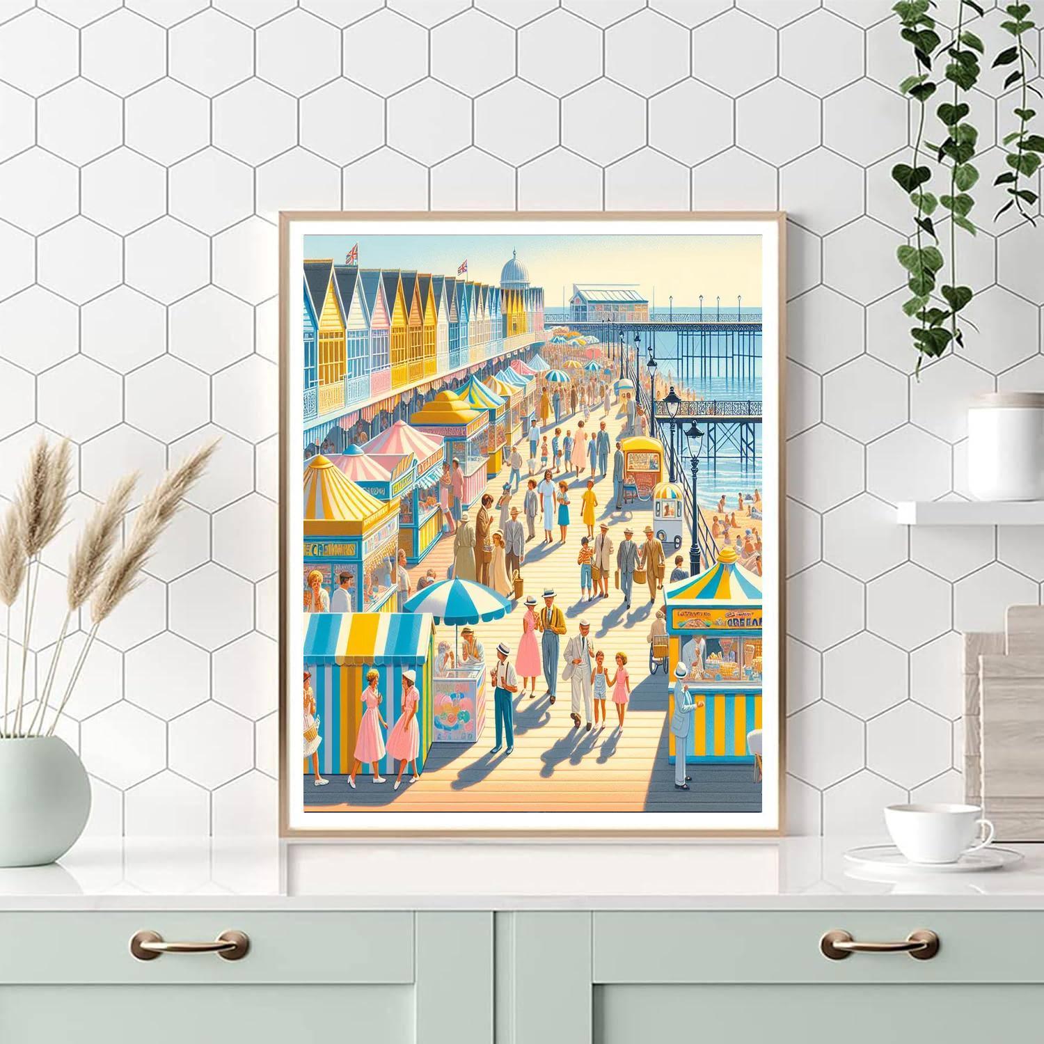 Nostalgic Boardwalk Days Paint By Color