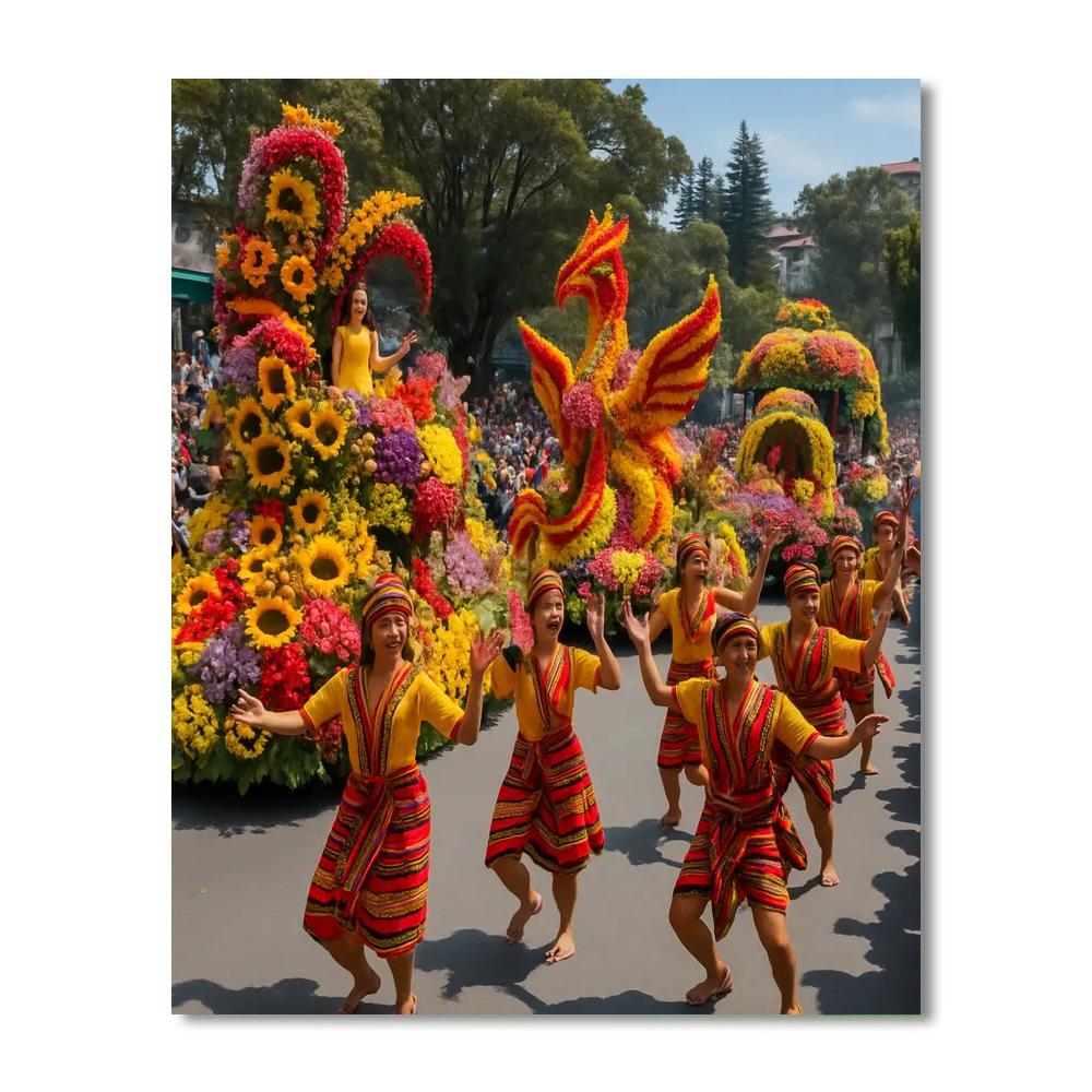 Flower Festival - Batangas - Philippines DIY Paint By Numbers