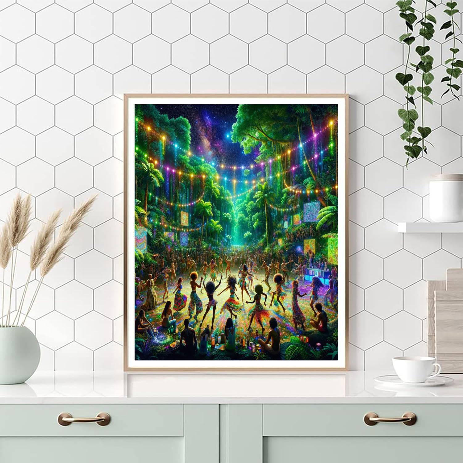 Jungle Party - Costa Rica Number Painting