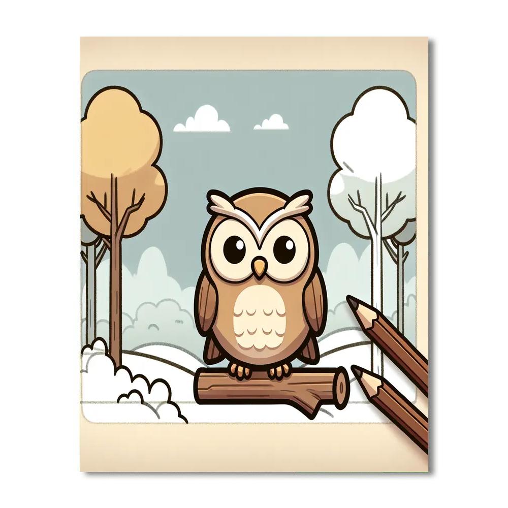 Giggle Guru Owl Numbered Painting Kits