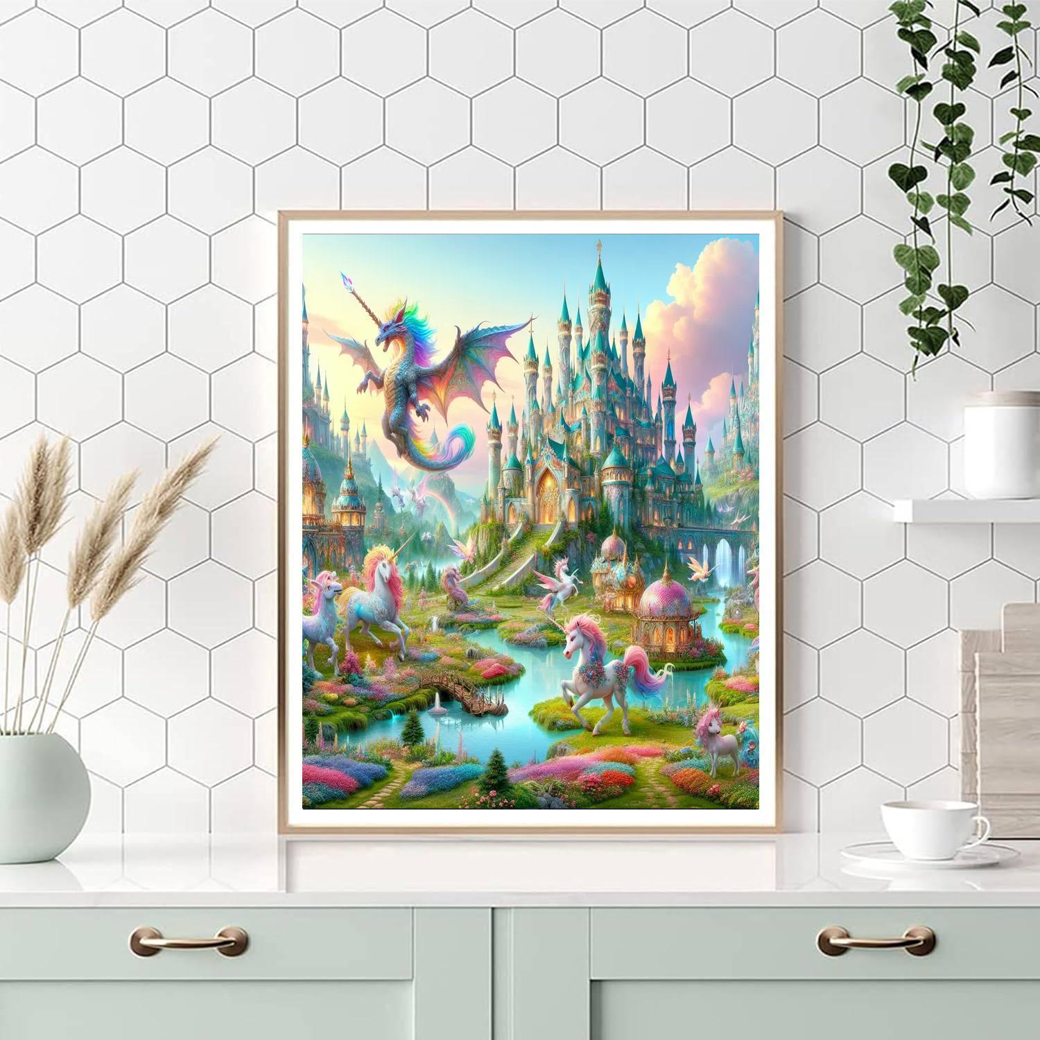 Fairytale Kingdom For Kids Numbered Painting Kits