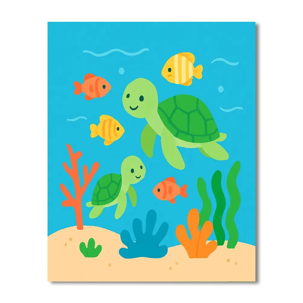 Aquarium Adventure Paint By ColorAquarium Adventure - DIY Painting By Numbers Kit - Image 4