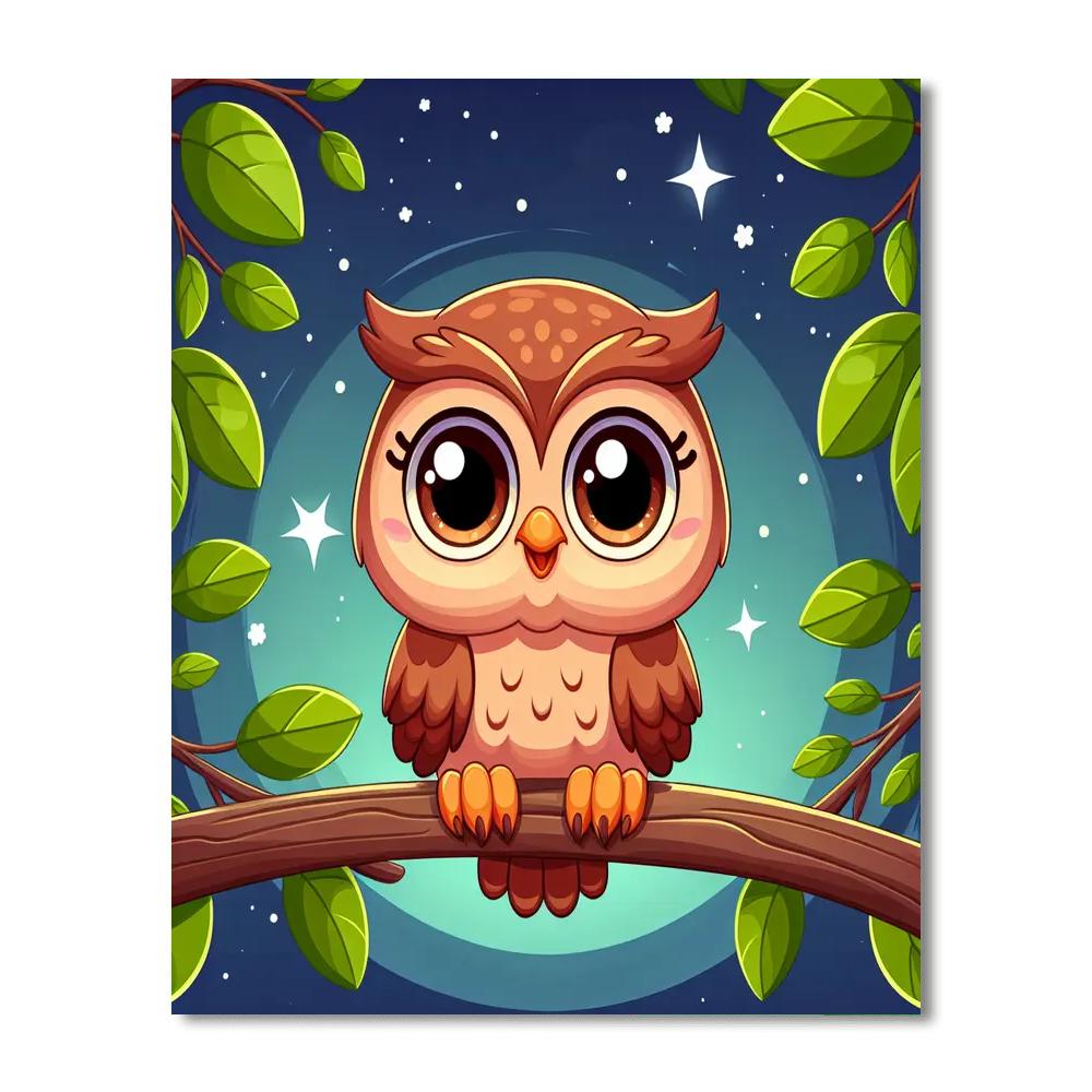 Clever Owl Numbered Painting Kits