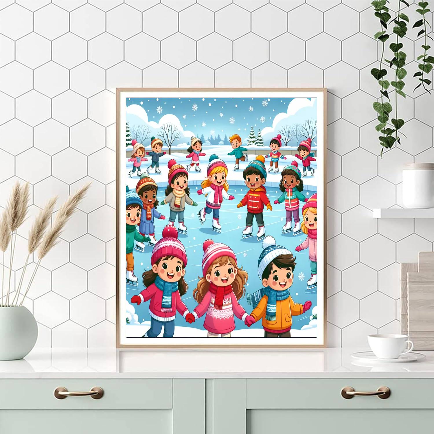 Winter Wonderland Scenes Paint By Numbers