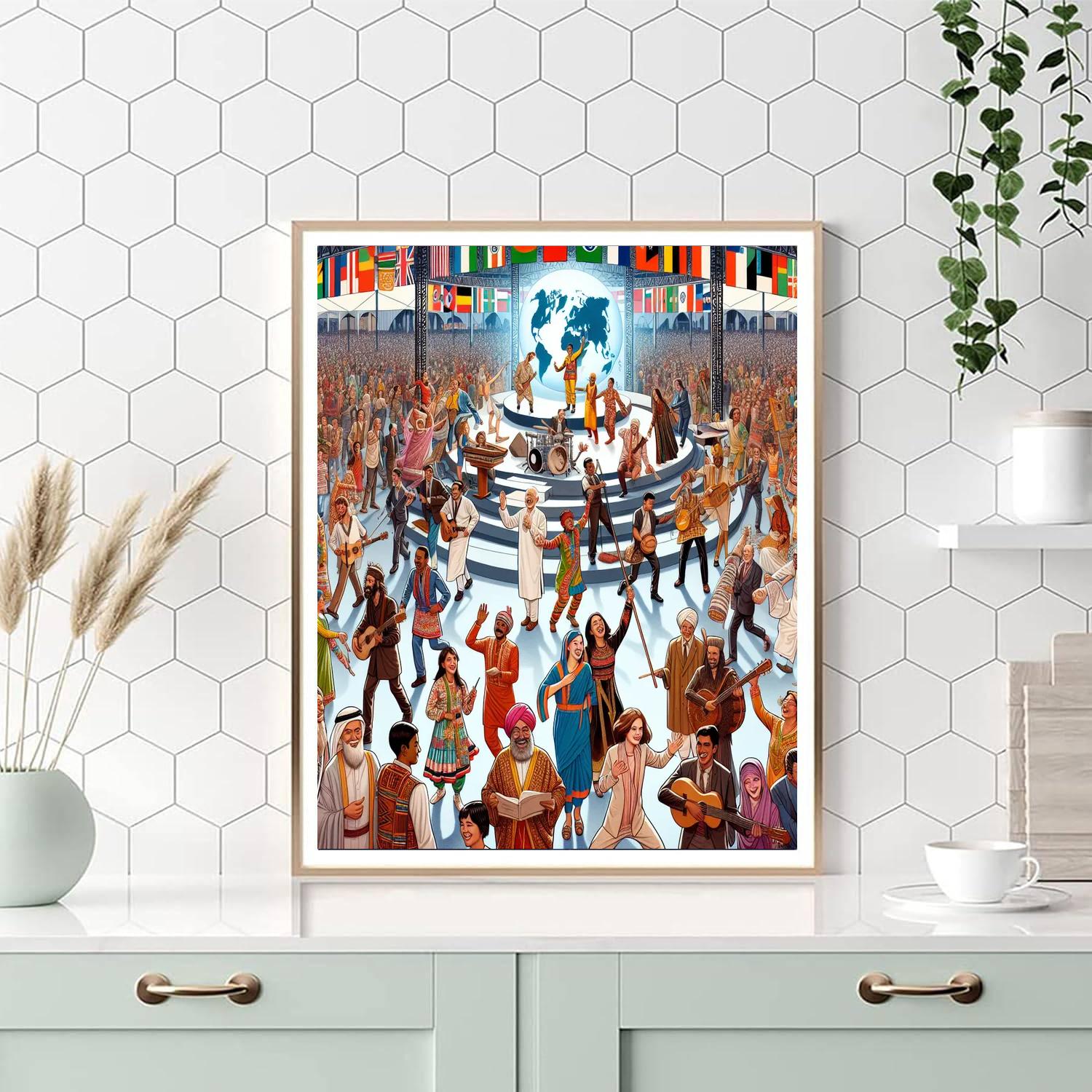 World Culture Festival - India Numbered Painting Kits