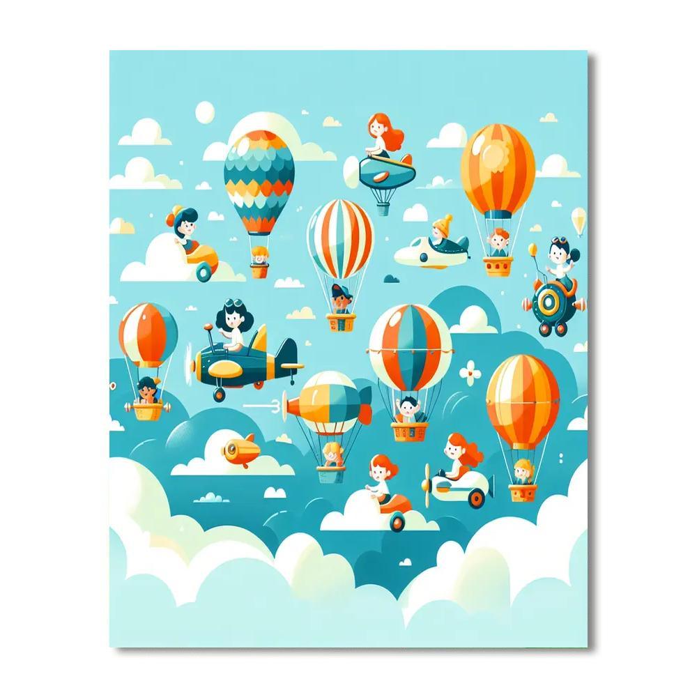 Sky Adventure Escapade Painting By Numbers Kit
