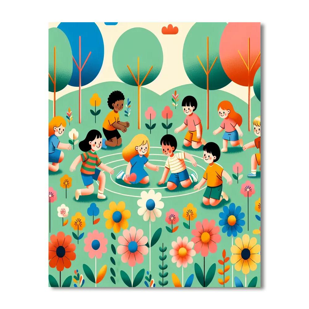 Floral Fiesta Celebration Number Painting