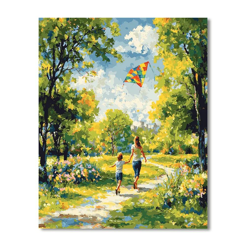 Joyful Moments In The Park Paint By Numbers Kits