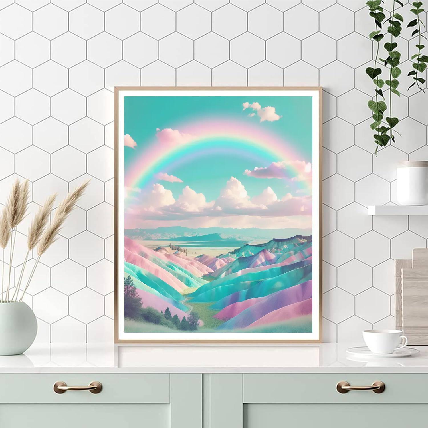Dreamy Pastel Rainbow Paint By Numbers Kits