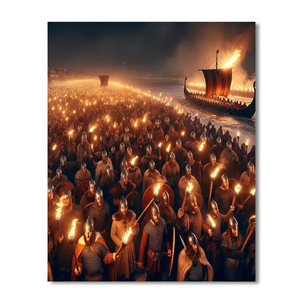 Up Helly Aa Fire Festival - Shetland DIY Paint By Numbers