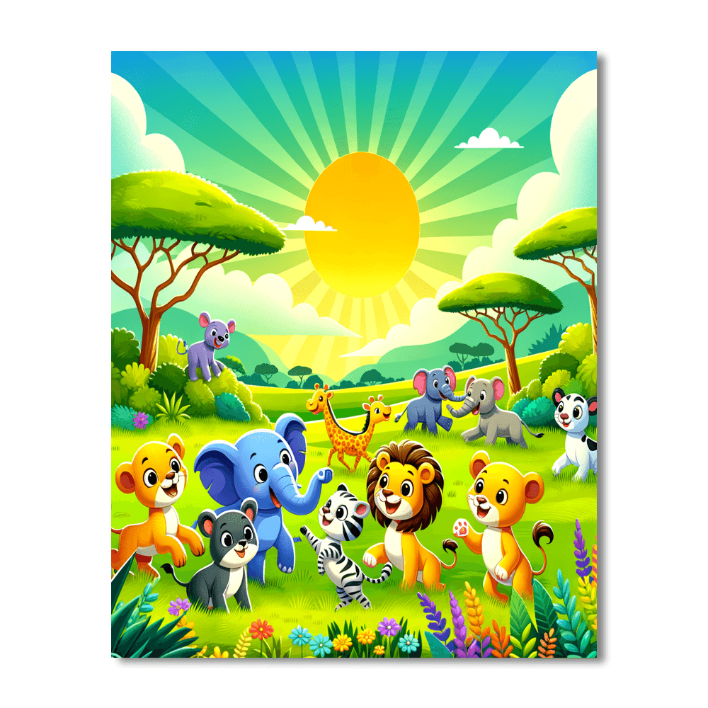 Wild Animal Adventure Paint By Numbers Kits