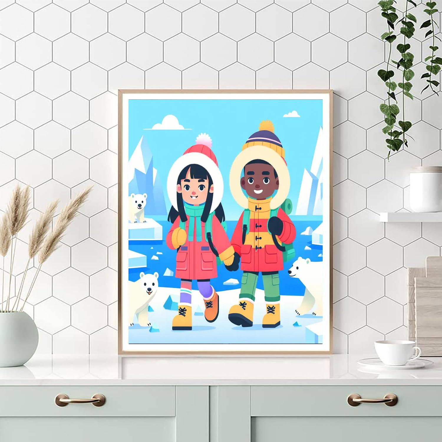Arctic Expedition Exploration Painting By Numbers Kit