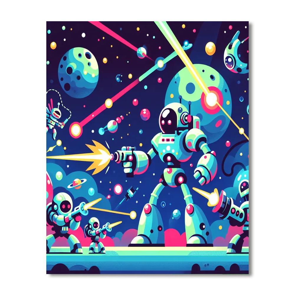 Galaxy Warriors Battlefront Paint By Number