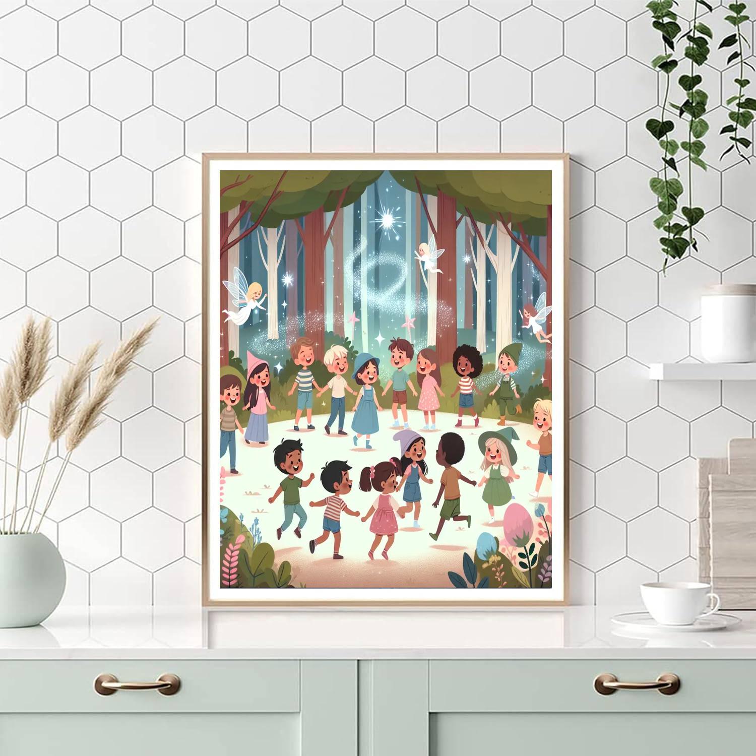 Whimsical Woodlands Walk Numbered Painting Kits