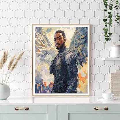 Anthony Mackie: The Soaring Spirit Of Falcon Numbered Painting Kits