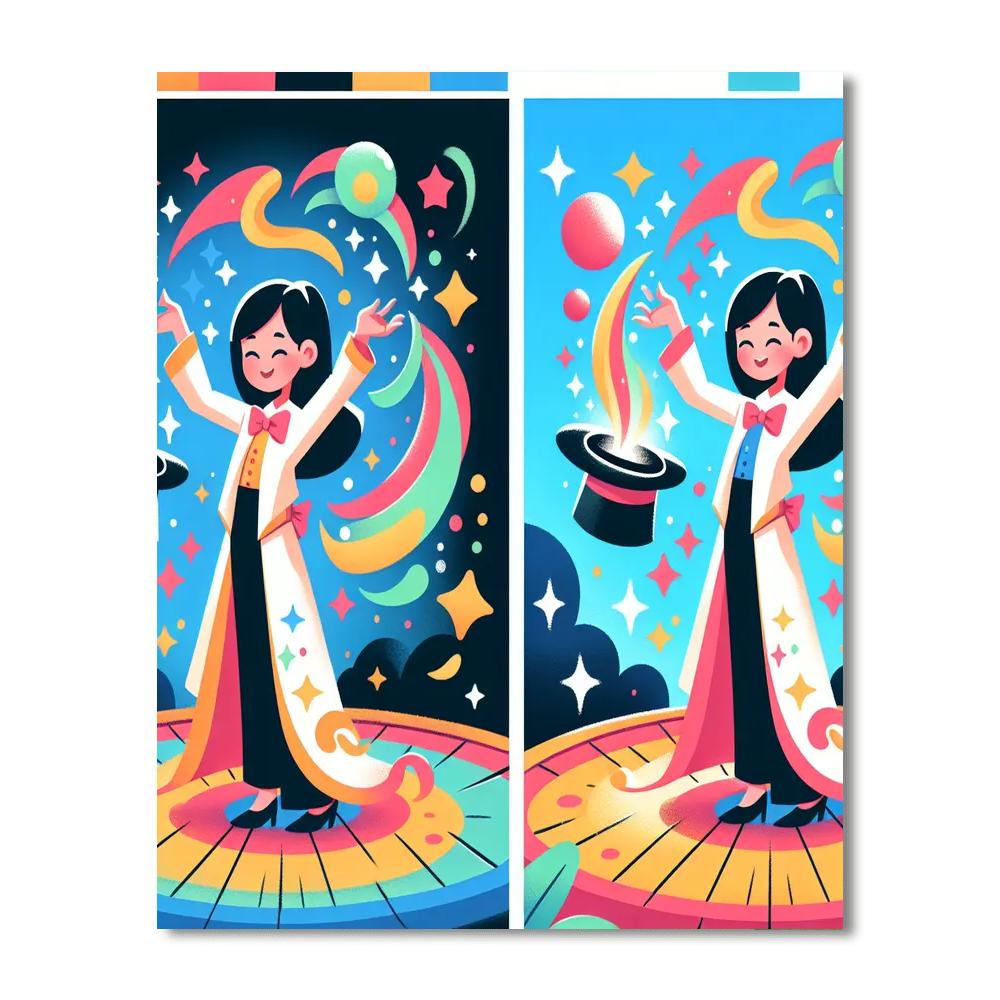 Magician's Hat Trick Paint By Numbers