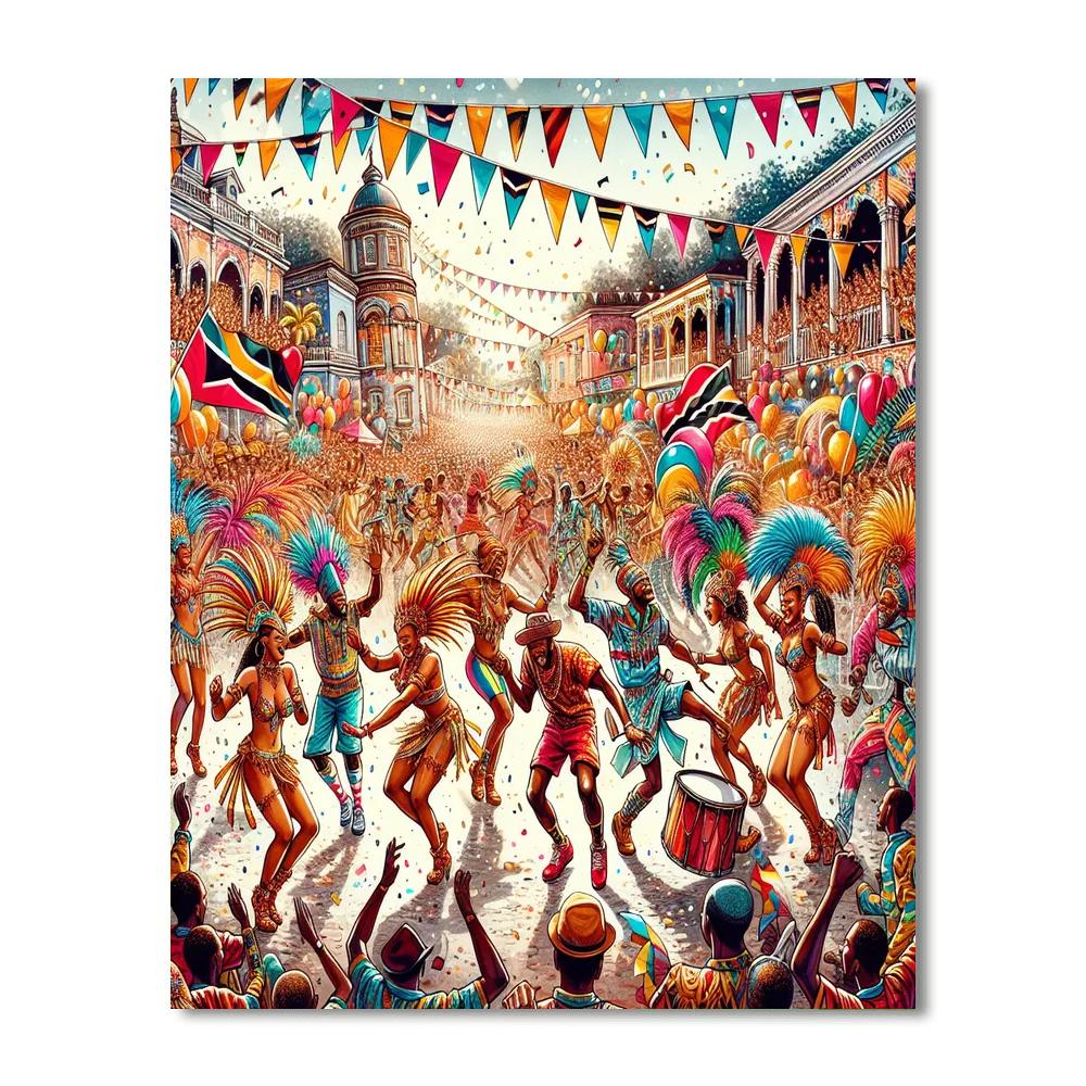 Trinidad And Tobago Carnival Paint By Number