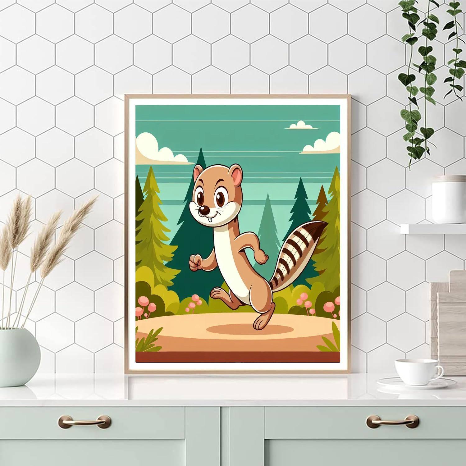 Wily Weasel Painting By Numbers Kit