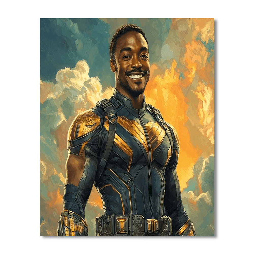 Anthony Mackie: Soaring High As The Falcon Paint By Numbers