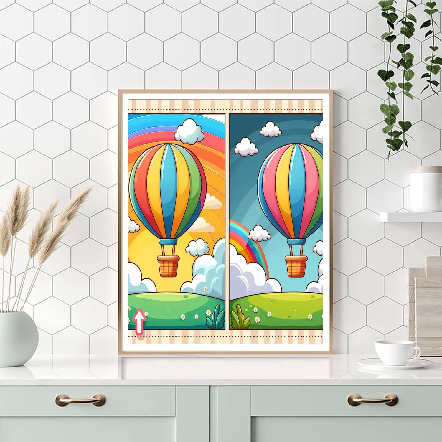 Rainbow Adventure Balloon Paint By Number