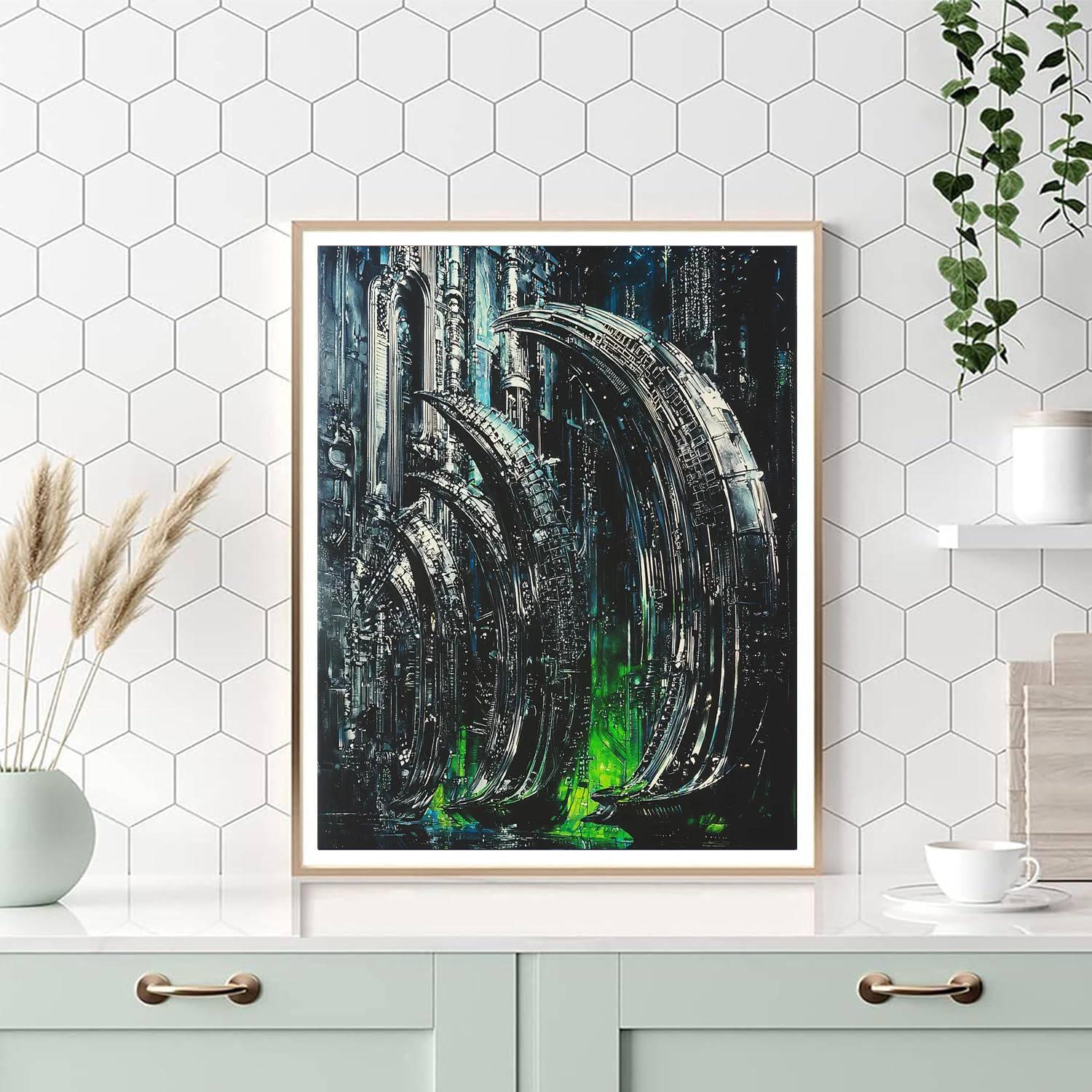 H.R. Giger Inspired Modern Sci-Fi Visions  Paint By Numbers