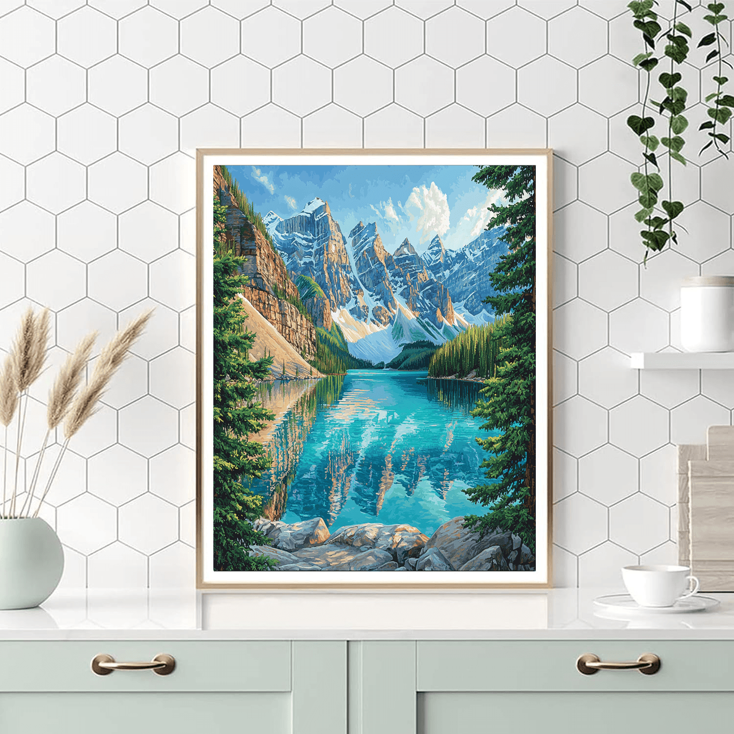 Moraine Lake - Banff, Canada DIY Paint By Numbers