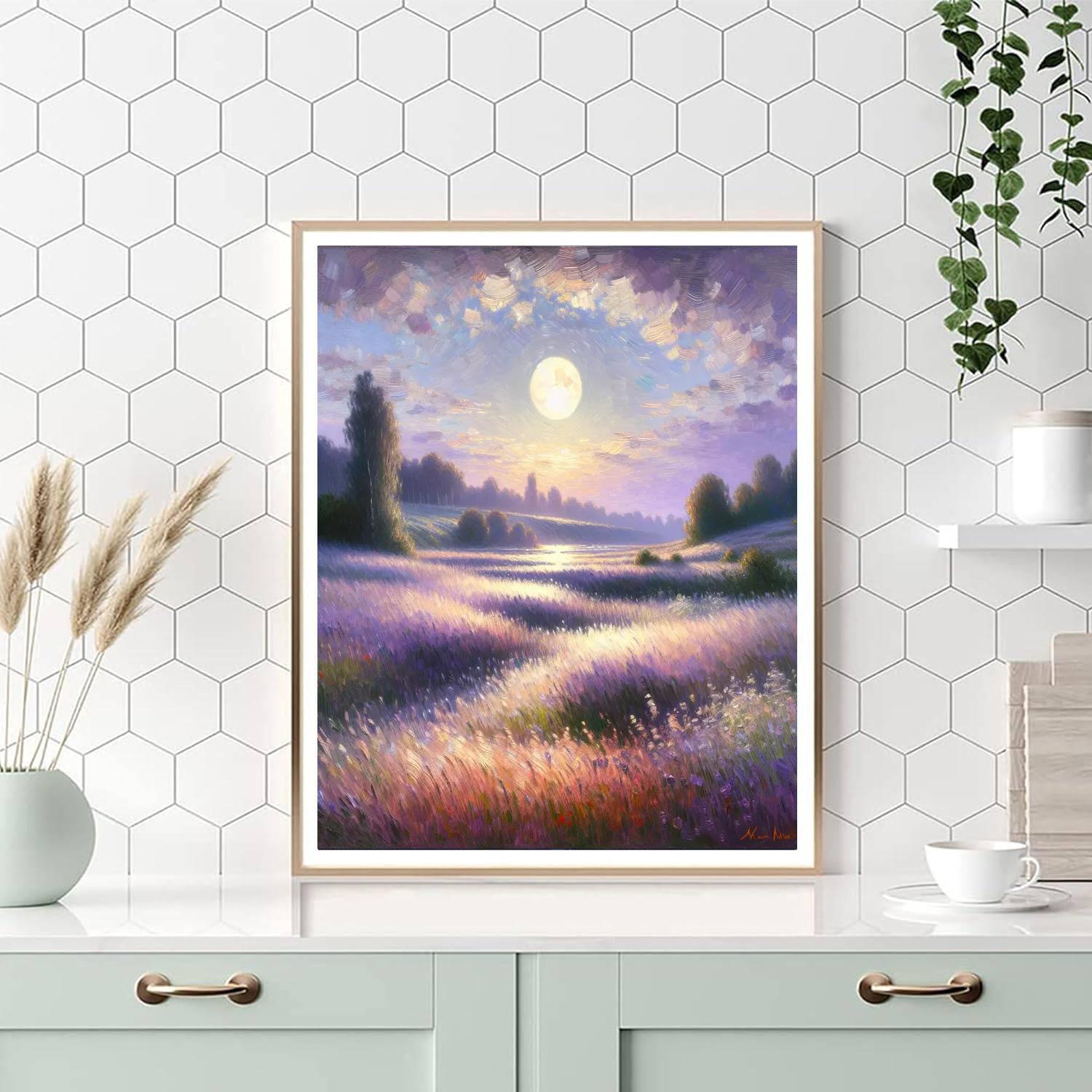 Moonlit Meadows Number Painting