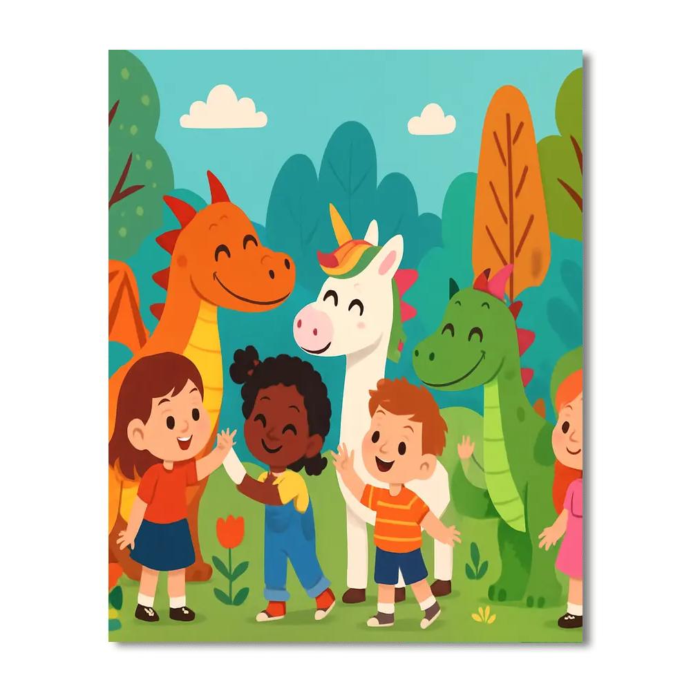 Fantasy Creature Adventures Paint By Numbers Kits