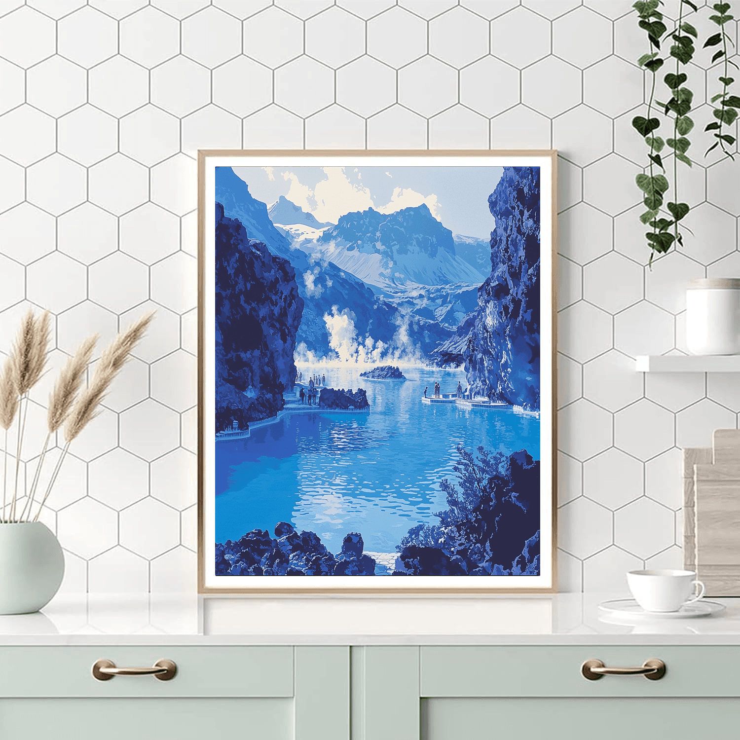 Blue Lagoon Spa DIY Paint By Numbers