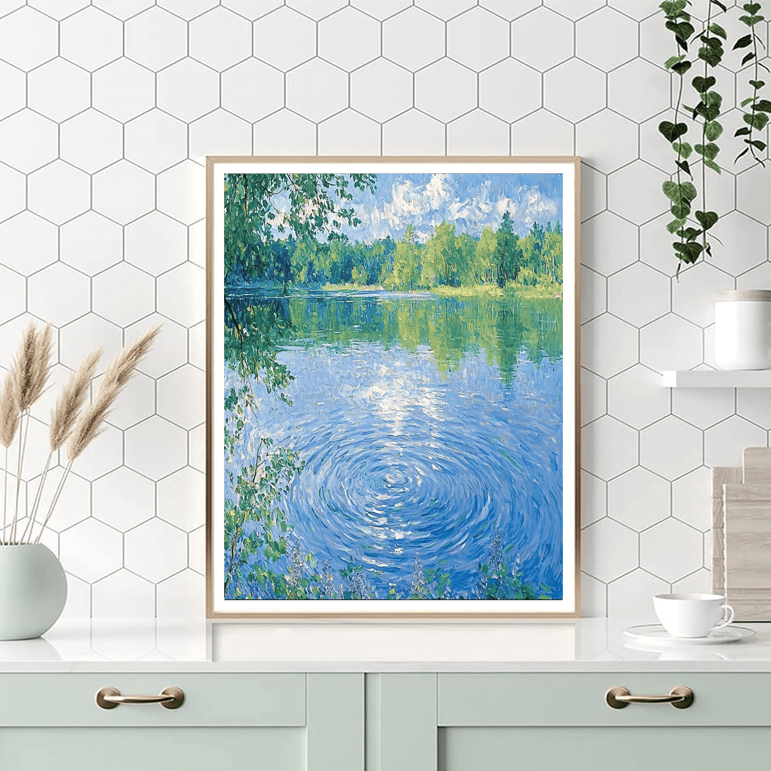 Morisot Inspired Peaceful Reflection  Paint By Number