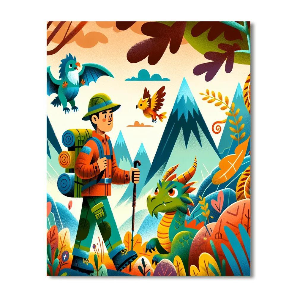 Mystic Mountains Adventure Painting Number Kit