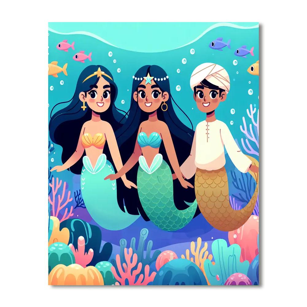 Undersea Kingdom Exploration Painting Number Kit