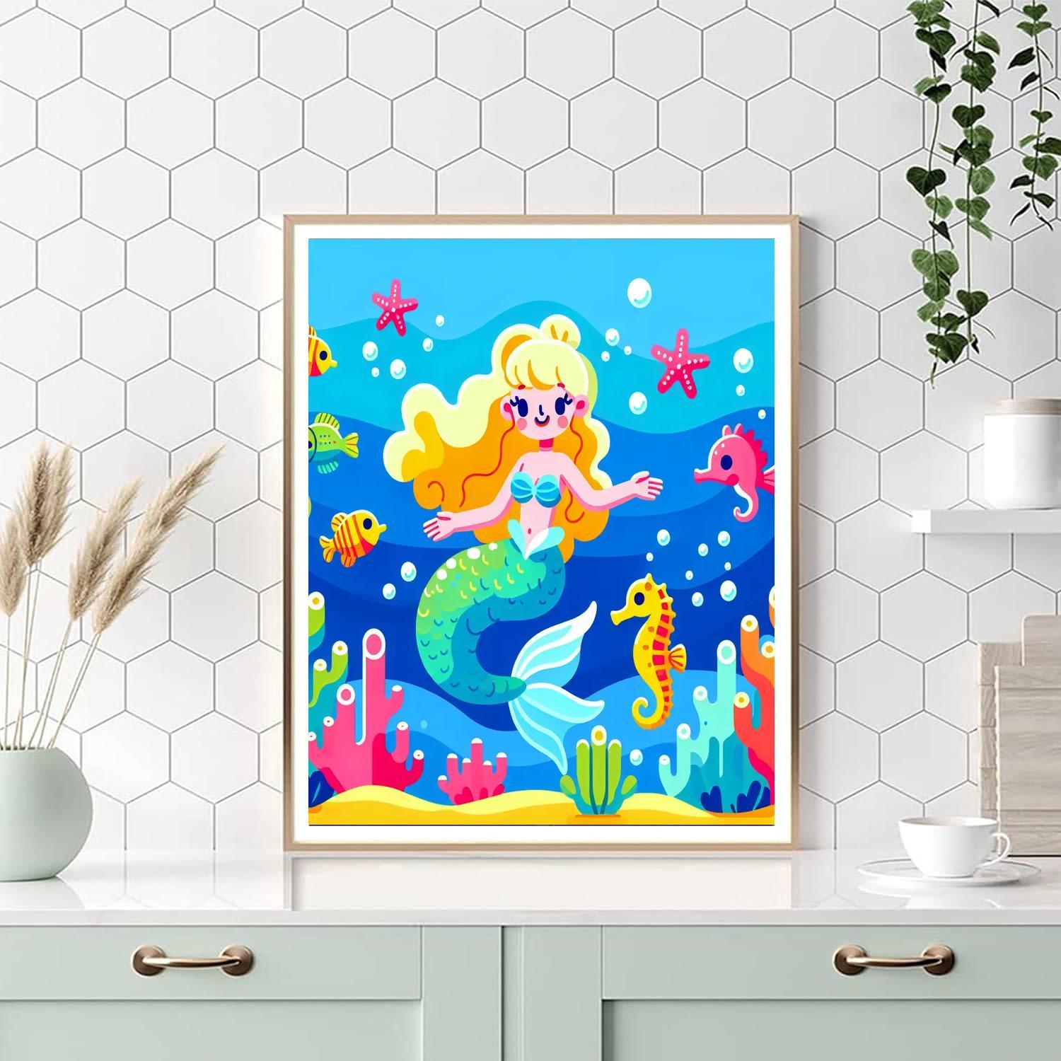 Ocean Mermaid Adventure Paint By Number