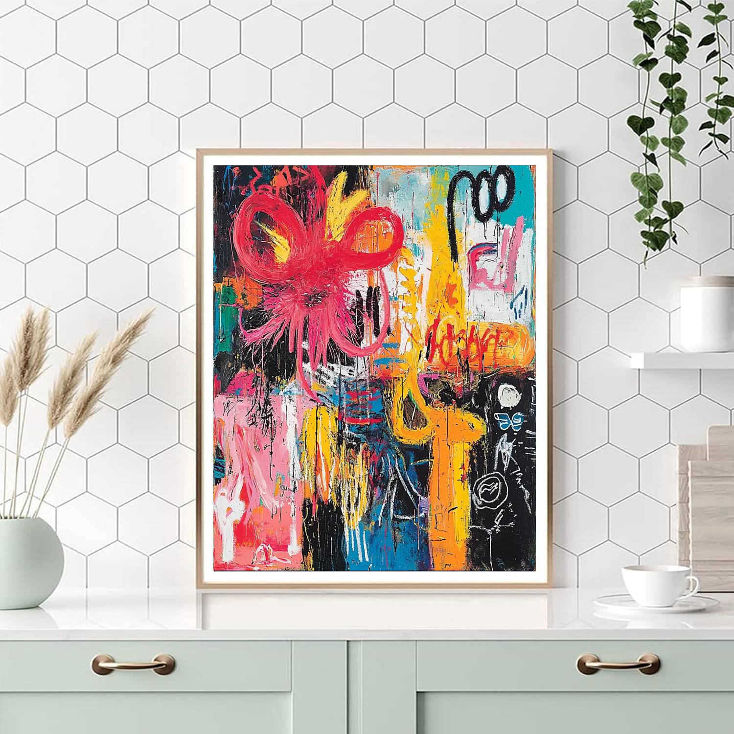 Jean-Michel Basquiat Inspired Inner Landscape  Paint By Numbers