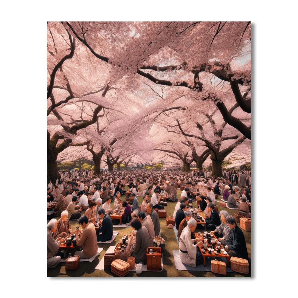 Hanami Festival - Japan Paint By Color