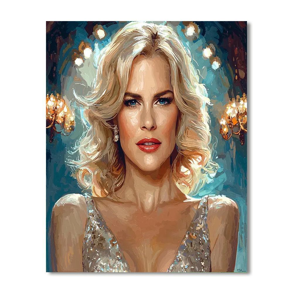 Nicole Kidman: The Eloquent Dance Of Grace And Strength Number Painting