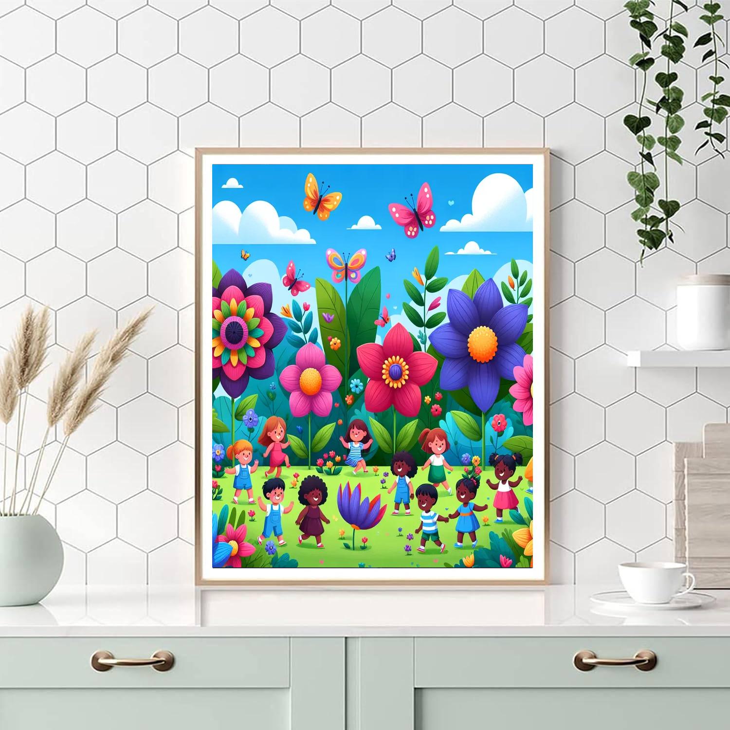 Magical Garden Of Colors Painting By Numbers Kit