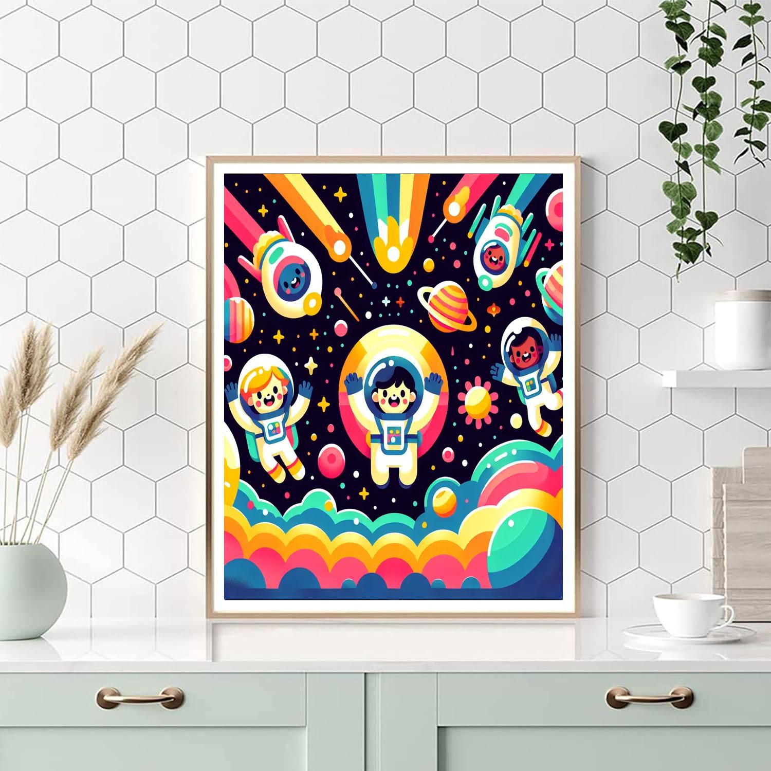 Adventures In Space Exploration Painting Number Kit