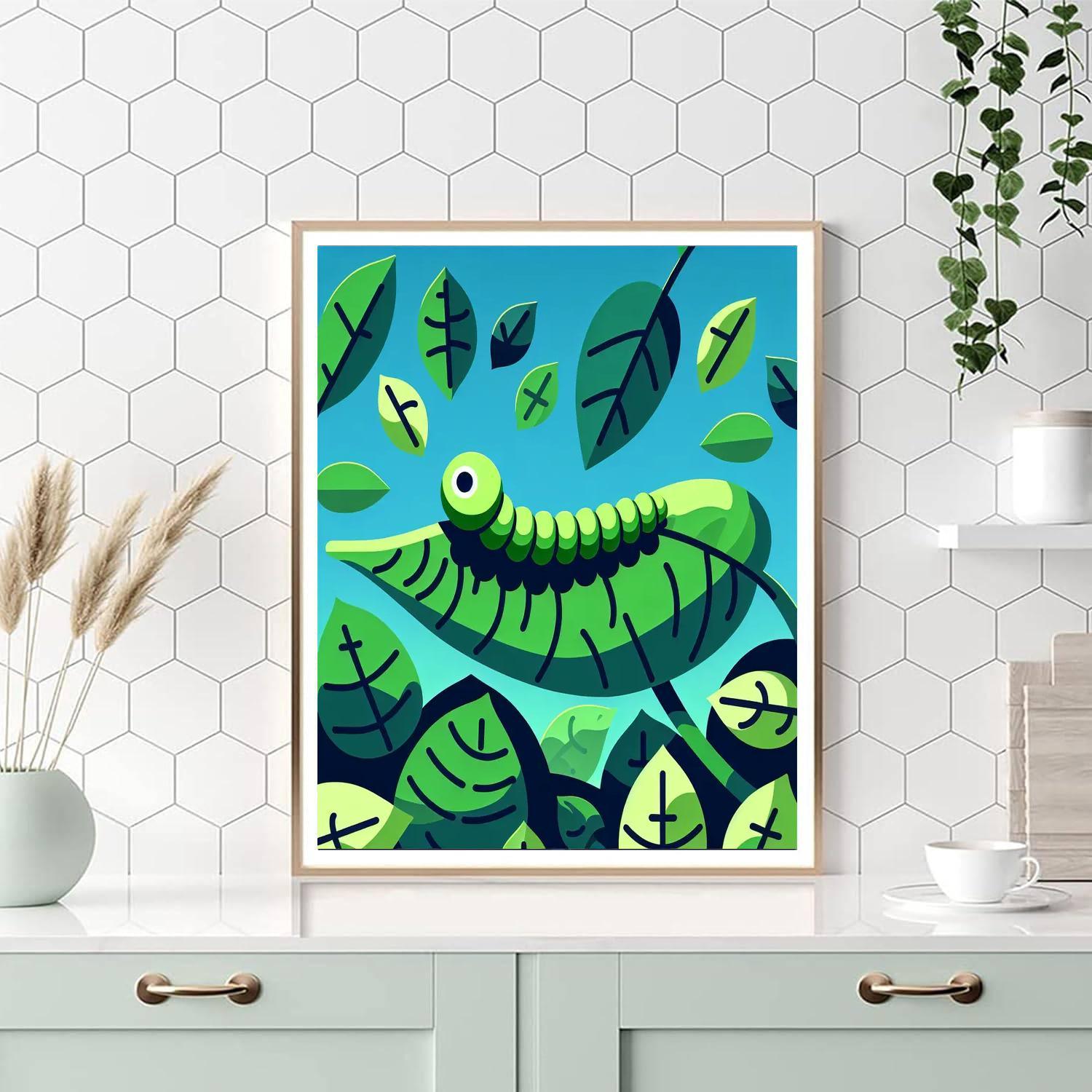 Imaginative Inchworm Inquest Paint By Color
