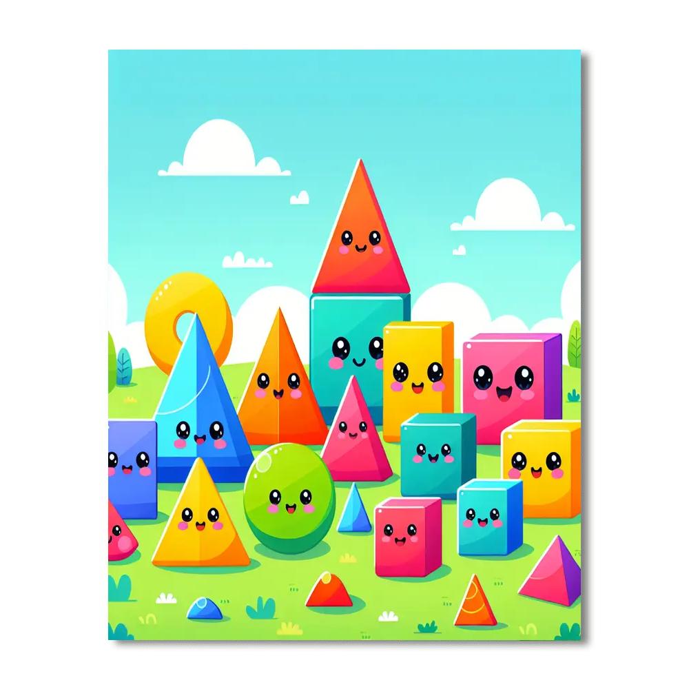 The Adventure Of Shapes Painting Number Kit