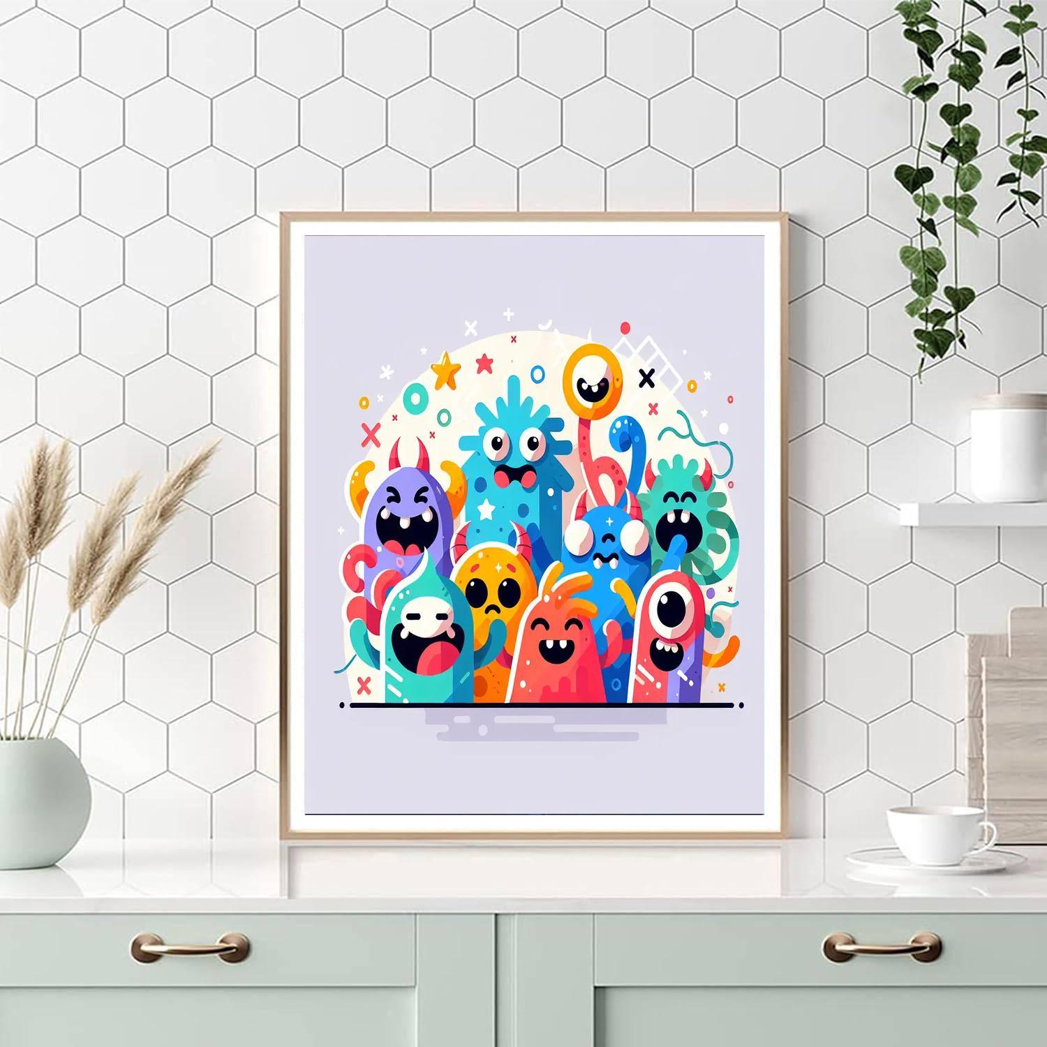 Cool Monster Squad Paint By Color