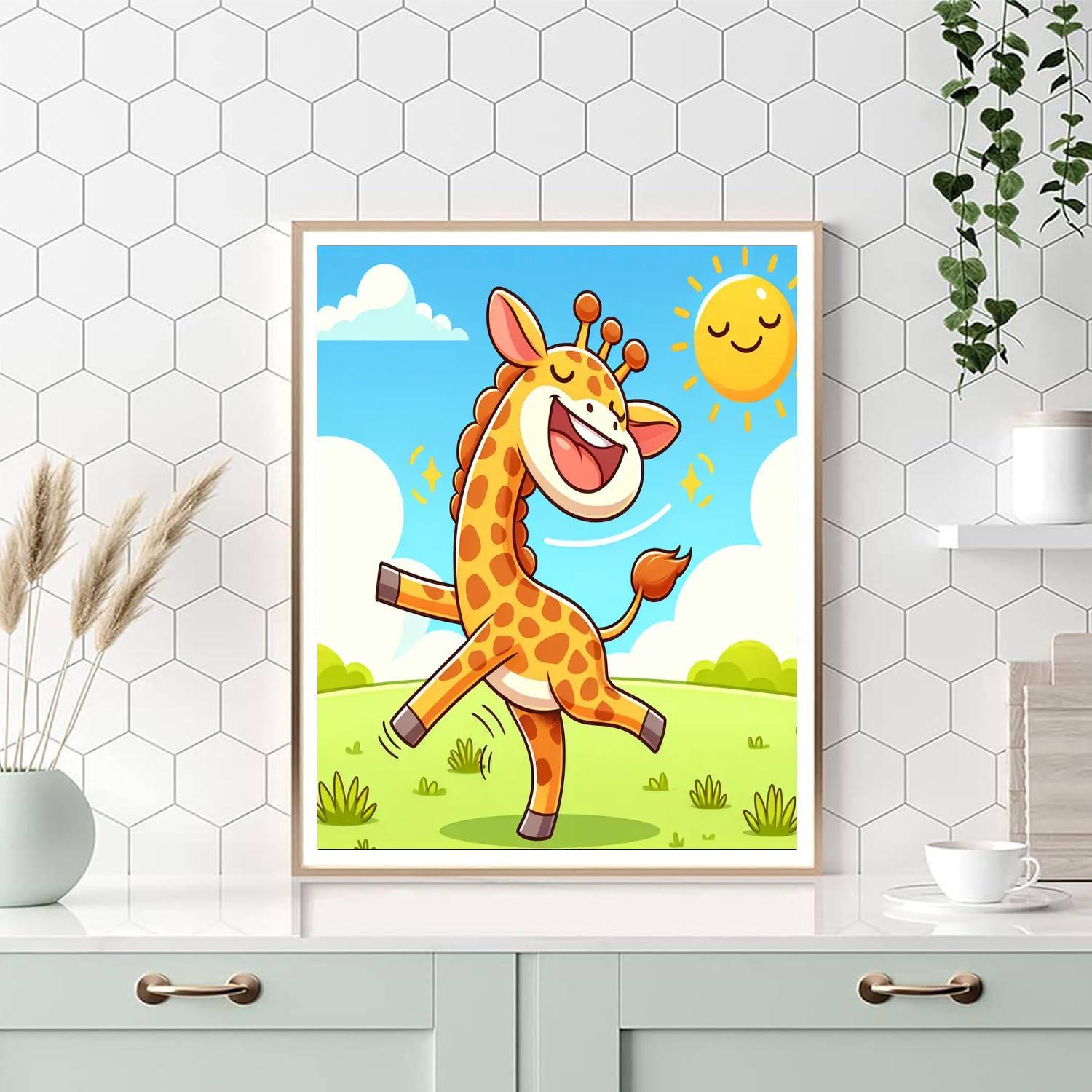 Dancing Giraffe Paint By Color
