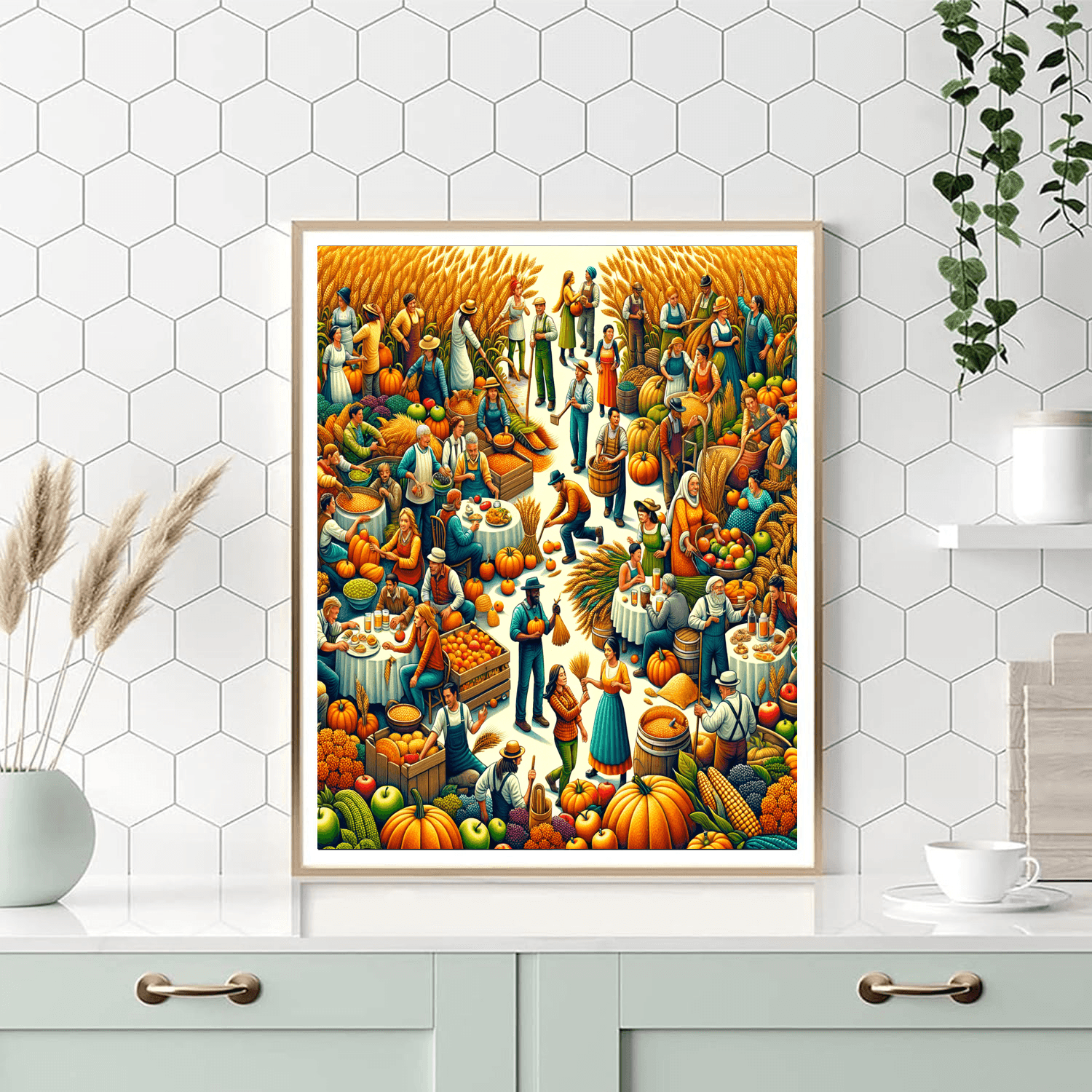 Sunny Harvest Festival DIY Paint By Numbers
