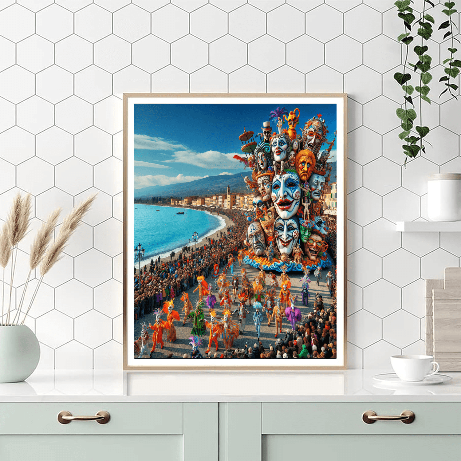 Carnival Of Viareggio - Viareggio, Italy Numbered Painting Kits