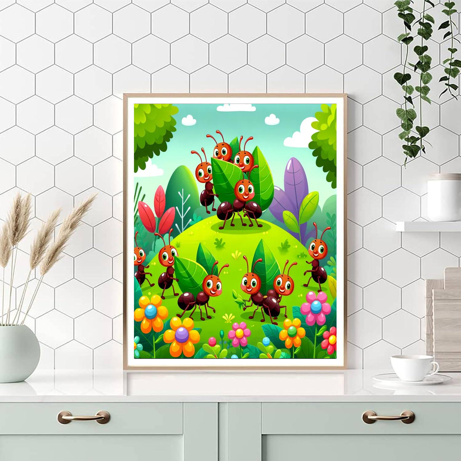 Adorable Ants Painting Number Kit