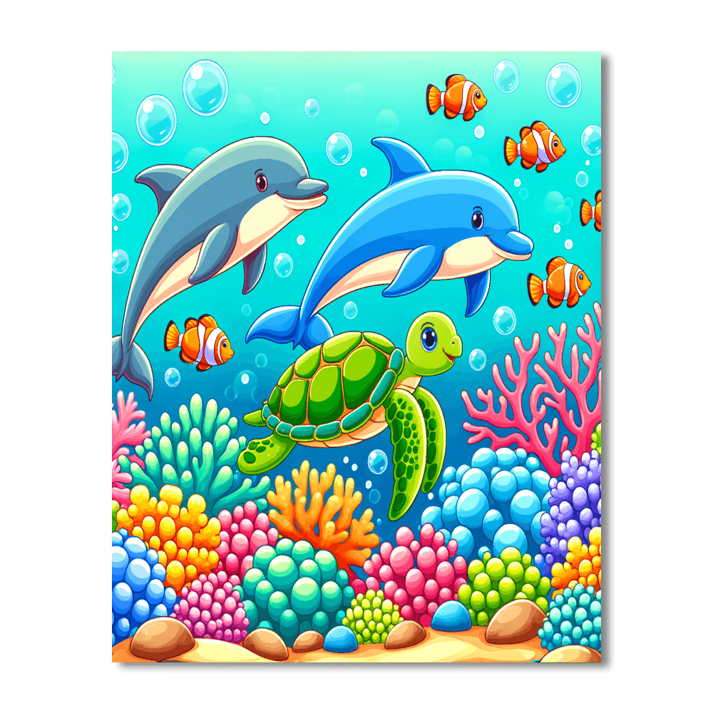 Charming Ocean Life Paint By Number