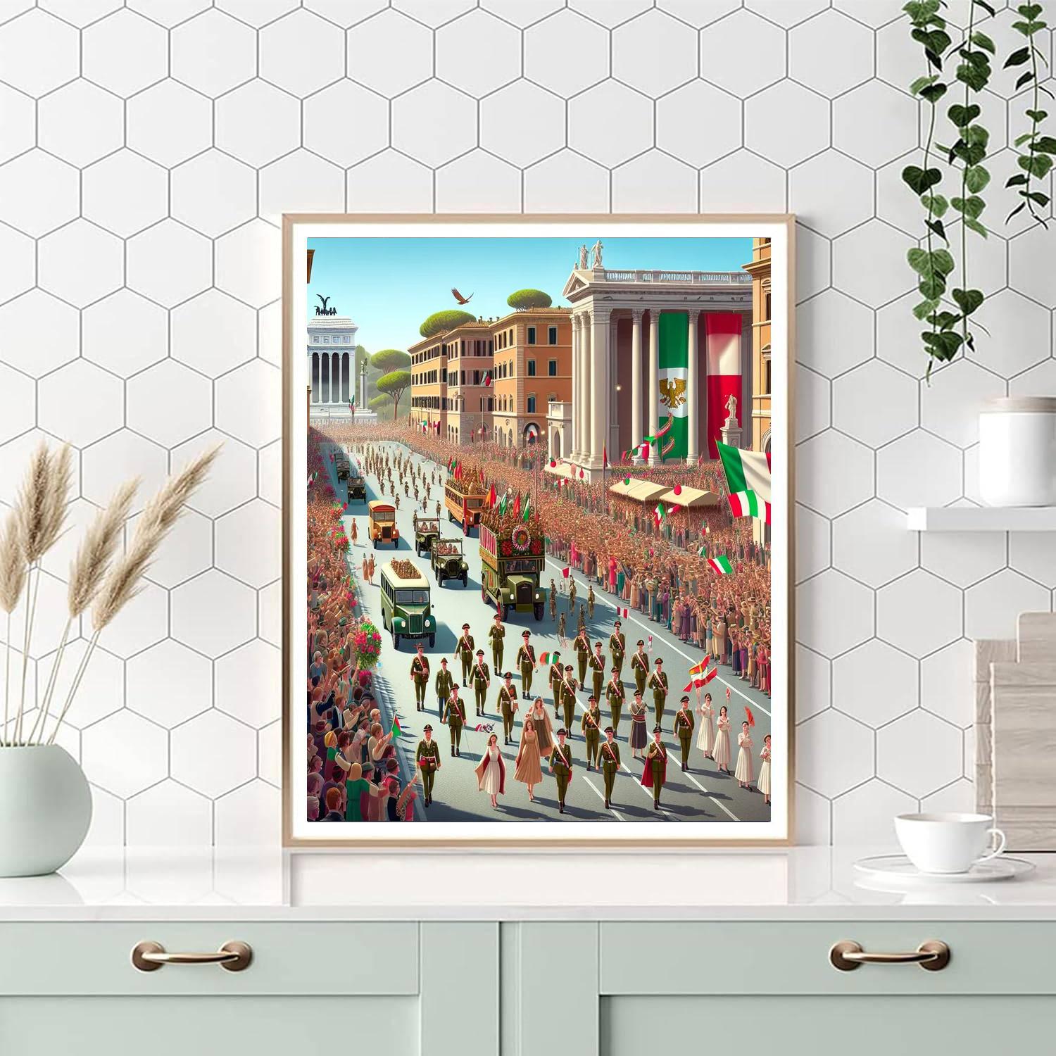 Festa Della Repubblica - Rome Paint By Numbers Kits